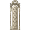 Ornate Arched Door Panel STL for CNC