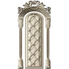 Ornate Arched Door Panel STL for CNC
