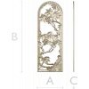 Arched Grapevine Decorative Panel - STL 3D Model for CNC