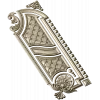 Baroque Vertical Door Applique - STL 3D Model for CNC