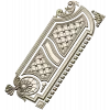 Baroque Vertical Door Applique - STL 3D Model for CNC