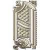 Baroque Vertical Door Applique - STL 3D Model for CNC