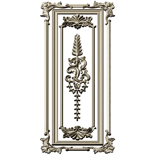 Regal Acanthus Door Panel STL for CNC