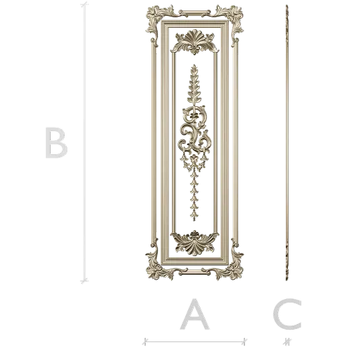 Regal Acanthus Door Panel STL for CNC