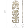 Imperial Peacock Vertical Panel - STL 3D model for CNC milling