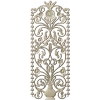 Floral Urn Door Panel - detailed STL 3D model for CNC