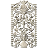 Floral Urn Door Panel - detailed STL 3D model for CNC