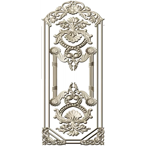 Вертикальная декоративная филёнка - stl модель для ЧПУ