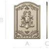 Decorative Fleur-de-Lis Panel STL Model for CNC