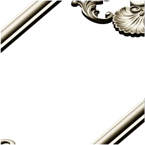 Ornate Baroque Frame 3D STL Model for CNC Milling