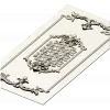 Elegant Classical Facade Panel 3D STL Model for CNC Milling