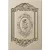 Резная фасадная панель "Роза в картуше" - STL для ЧПУ