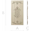 Decorative Facade STL Model for CNC Carving - Luxurious Baroque Panel