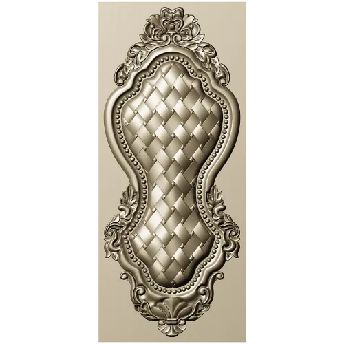 Ornate Basket Weave Decorative Panel STL Model for CNC