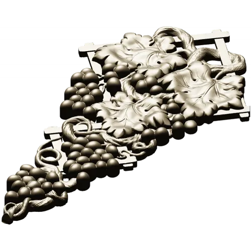 Виноградная лоза - 3D модель STL для ЧПУ резьбы