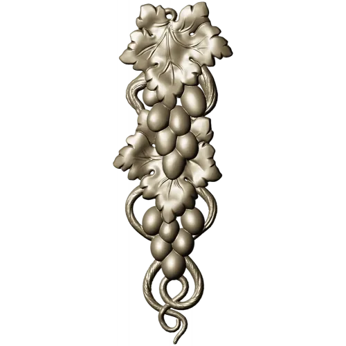 Elegant Grapevine Relief 3D Model for CNC