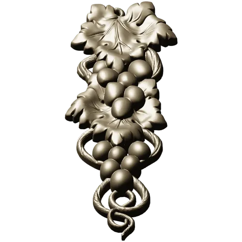 Elegant Grapevine Relief 3D Model for CNC