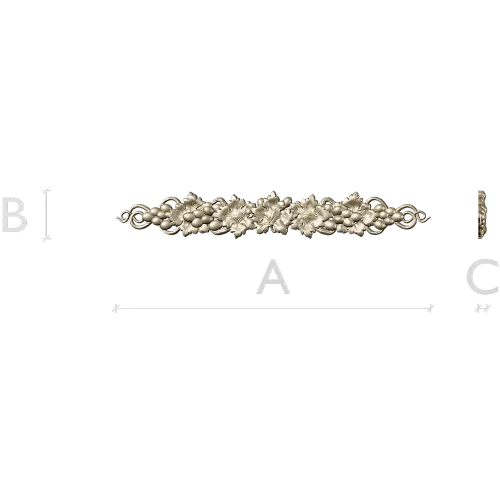 Виноградная лоза - рельефная 3D модель в формате STL для ЧПУ