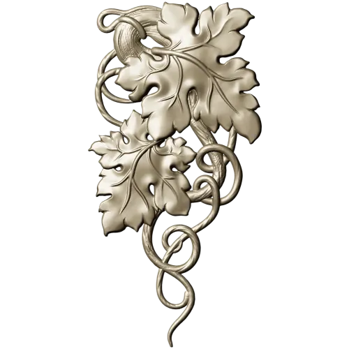Grapevine Carving 3D Model for CNC Milling in STL Format