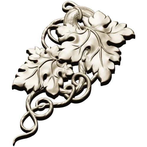 Grapevine Carving 3D Model for CNC Milling in STL Format