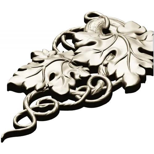 Grapevine Carving 3D Model for CNC Milling in STL Format