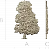 Ornamental Tree 3D Model for CNC Milling in STL Format