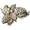 Резная композиция со шишками - STL для ЧПУ