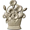 Корзинка с каллами - 3D модель STL для ЧПУ