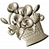 Корзинка с каллами - 3D модель STL для ЧПУ