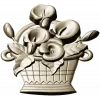 Корзинка с каллами - 3D модель STL для ЧПУ