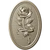 Detailed Rose Plaque 3D Model STL for CNC Milling