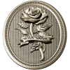 Detailed Rose Plaque 3D Model STL for CNC Milling