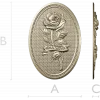 Detailed Rose Plaque 3D Model STL for CNC Milling