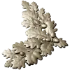 Oak Leaf and Acorn Decorative Corner STL Model for CNC