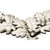Oak Leaf and Acorn Decorative Corner STL Model for CNC