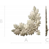 Oak Leaf and Acorn Decorative Corner STL Model for CNC