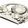 Floral Basket 3D STL Model for CNC Milling