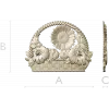 Floral Basket 3D STL Model for CNC Milling