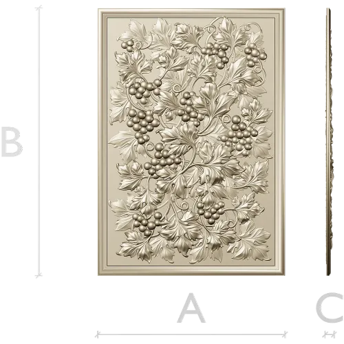 Виноградная панель - 3D STL для ЧПУ