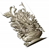 Ornate Floral Vase 3D Model for CNC Milling STL