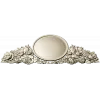 Декоративная накладка с медальоном и розами - 3D модель STL для ЧПУ