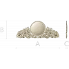 Декоративная накладка с медальоном и розами - 3D модель STL для ЧПУ