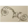 Elegant Floral Acanthus STL Model for CNC Milling