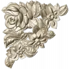 Floral Embrace - Detailed Corner Floral STL Model for CNC