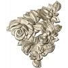 Floral Embrace - Detailed Corner Floral STL Model for CNC