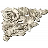 Floral Embrace - Detailed Corner Floral STL Model for CNC