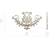 Цветочный картуш для фрезеровки в формате STL