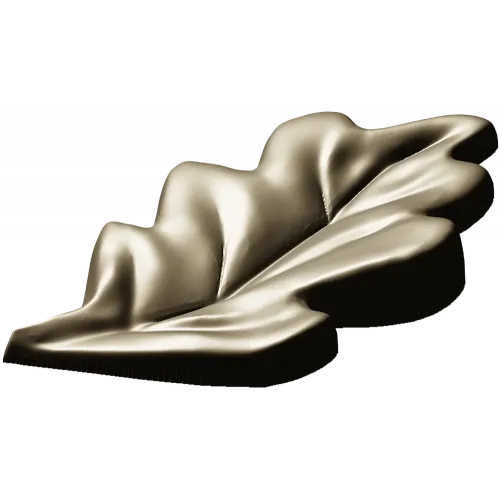 Декоративный дубовый лист - 3D модель STL для ЧПУ