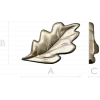 Декоративный дубовый лист - 3D модель STL для ЧПУ