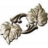Detailed Floral Vine STL Model for CNC Milling